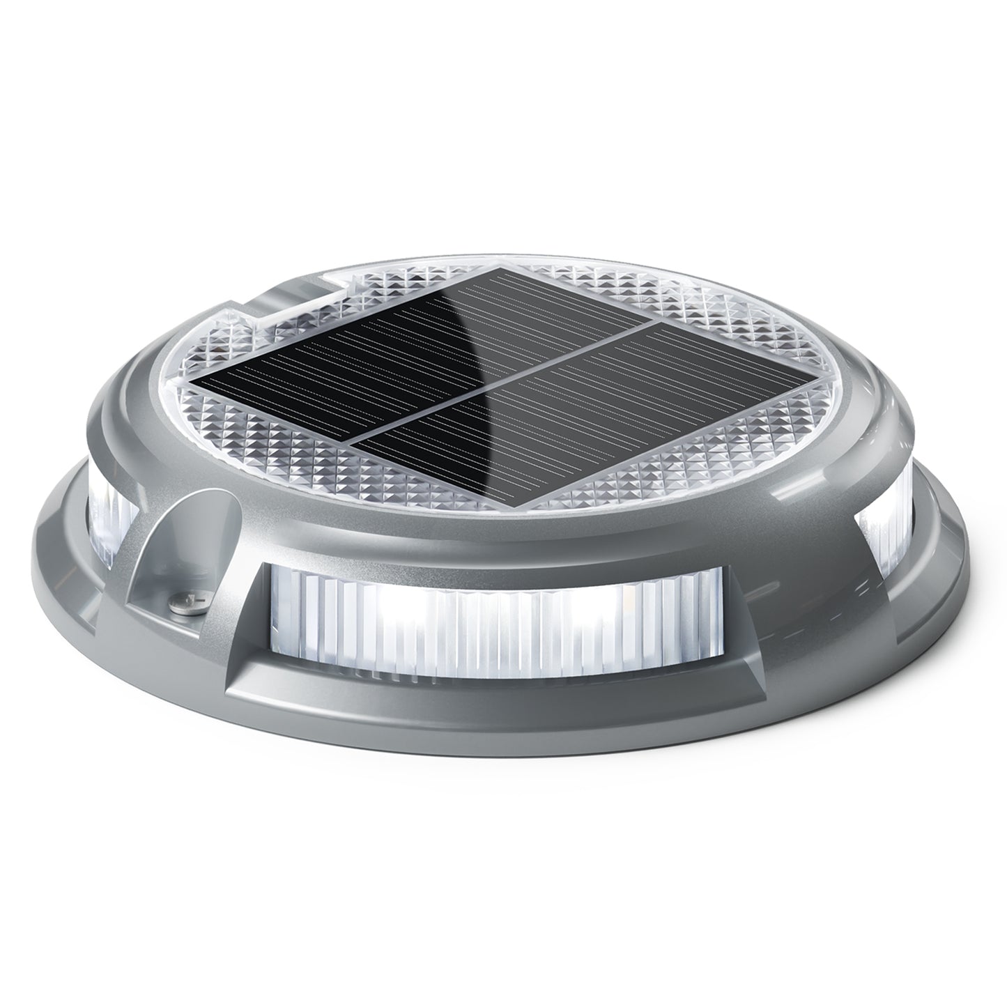 SIEDiNLAR Solar Driveway Lights Outdoor 16 LEDs 9 Modes, Dock Markers Deck Lights Waterproof Warning for Pathway Driveway Walkway Ground Step Yard Garden, RGB