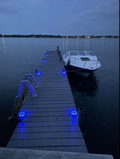 Siedinlar SD0312WC Solar Deck Lights Outdoor 2 Modes LED Dock Driveway